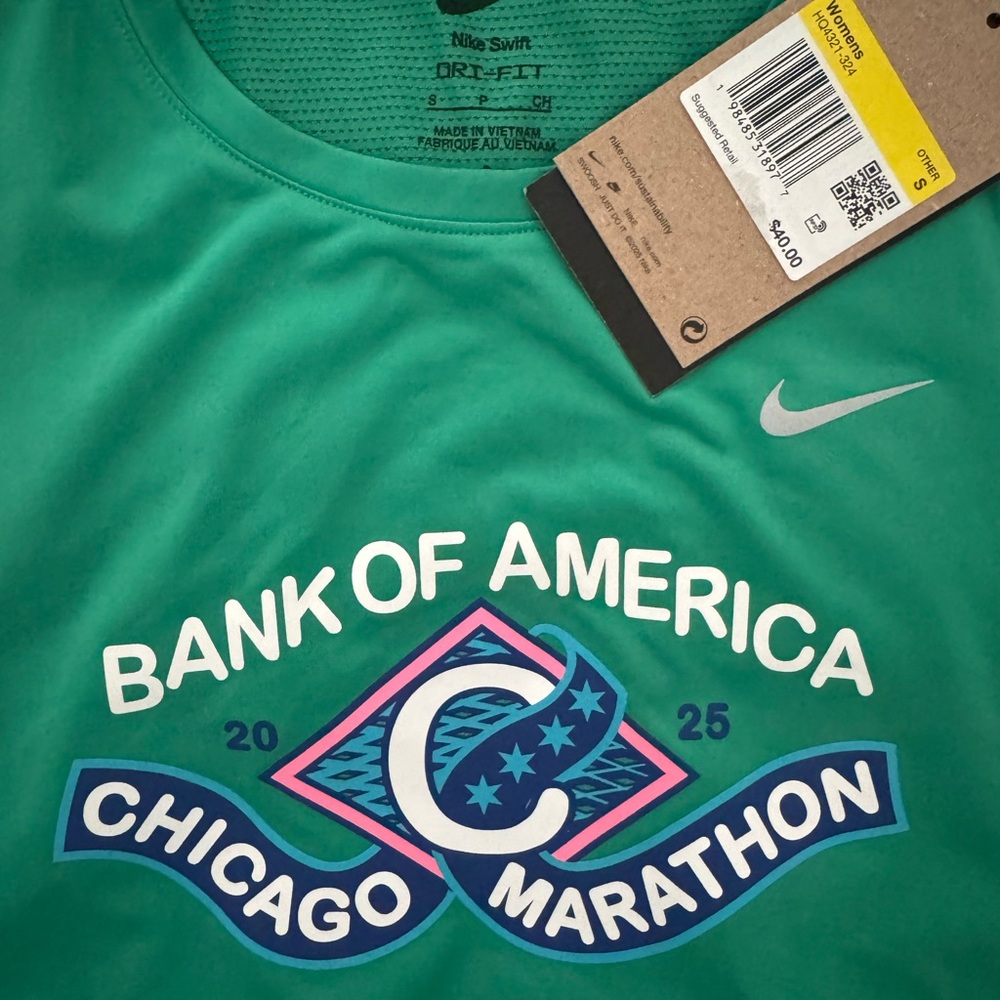 Nike Dri-FIT Bank of America Chicago Marathon Tank - Green